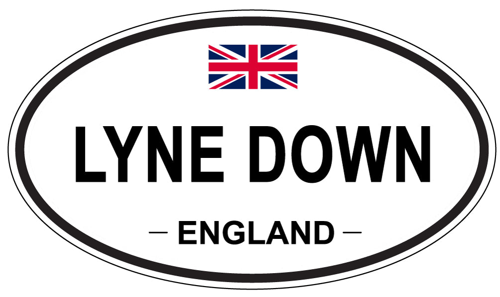 LYNE DOWN, England - Oval Magnet