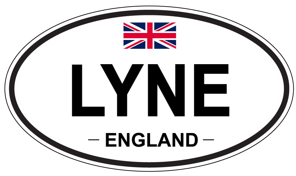 LYNE, ENGLAND - Oval Sticker