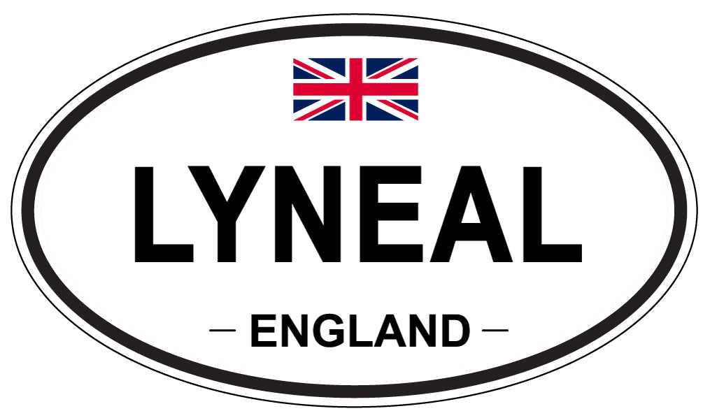 LYNEAL, ENGLAND - Oval Sticker