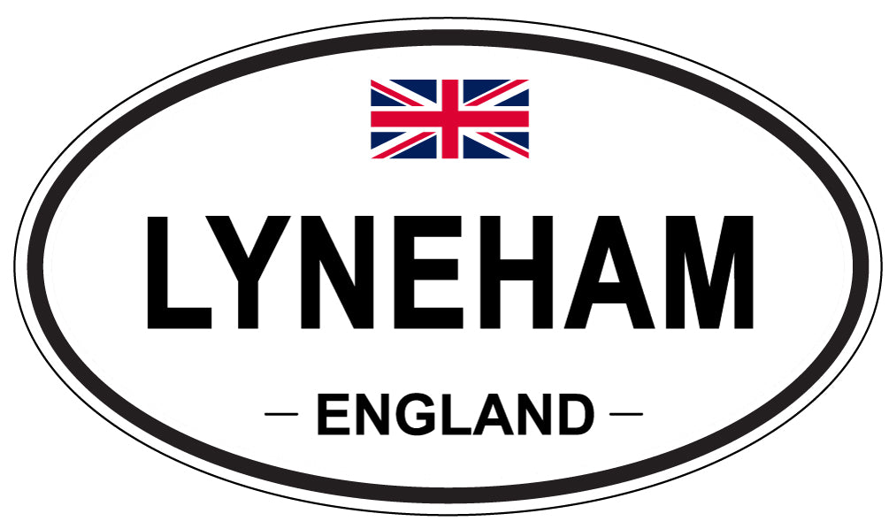 LYNEHAM, ENGLAND - Oval Sticker
