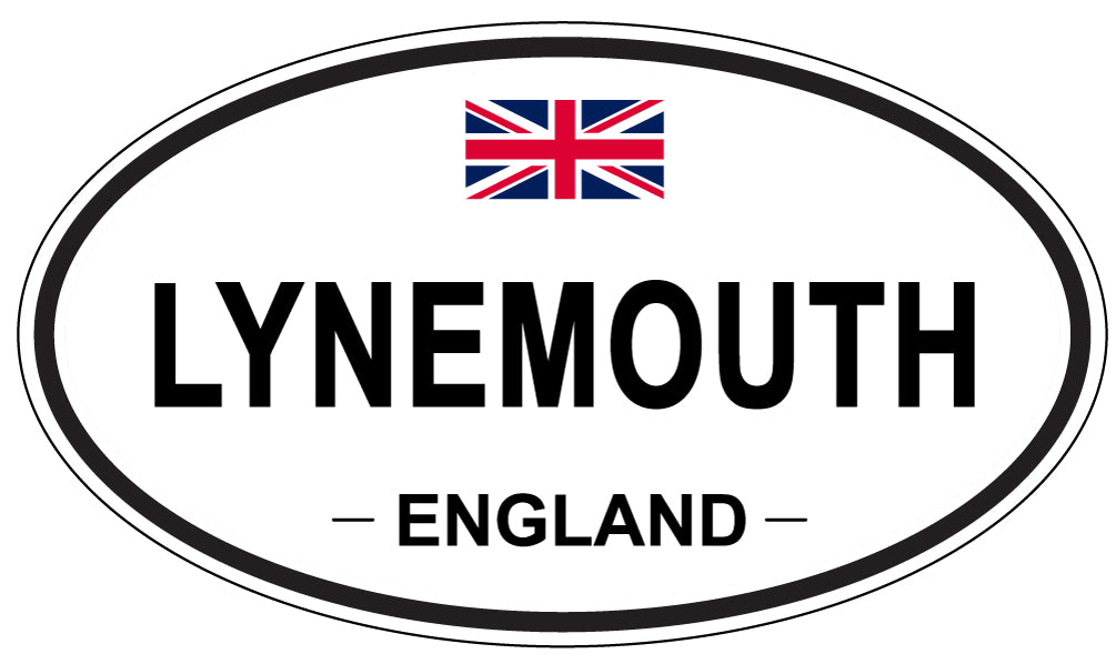LYNEMOUTH, England - Oval Magnet