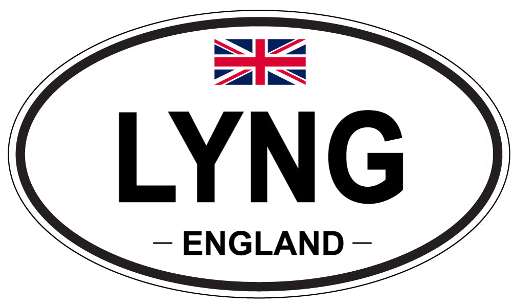 LYNG, ENGLAND - Oval Sticker