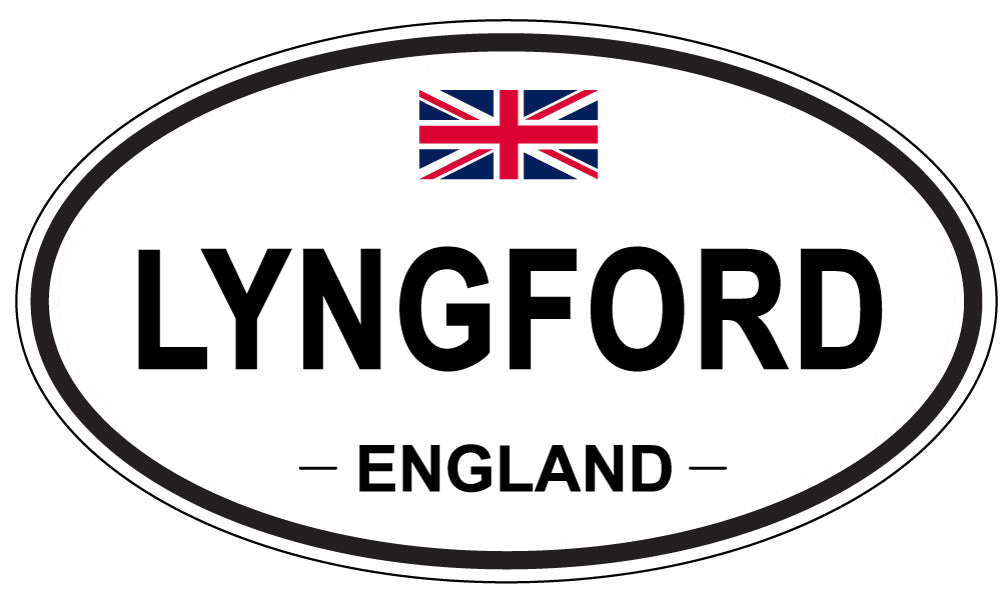LYNGFORD, England - Oval Magnet