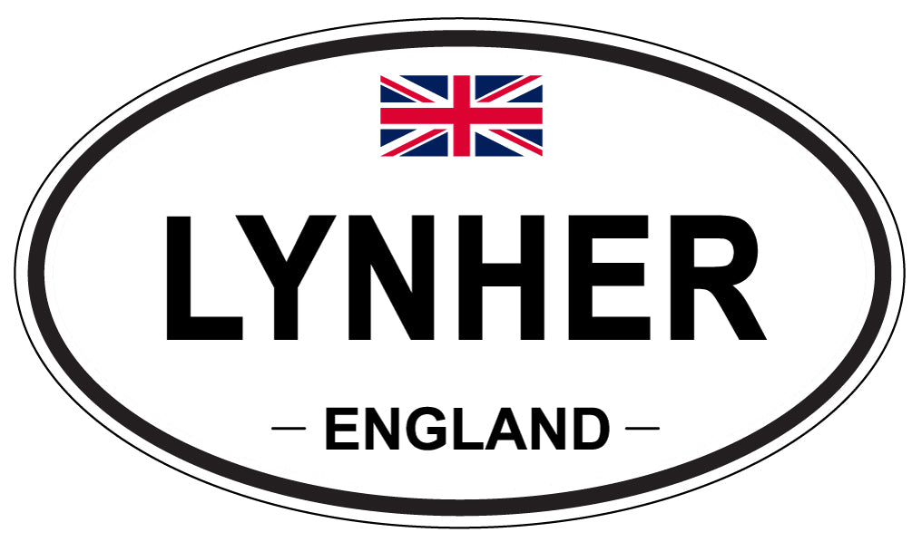 LYNHER, ENGLAND - Oval Sticker