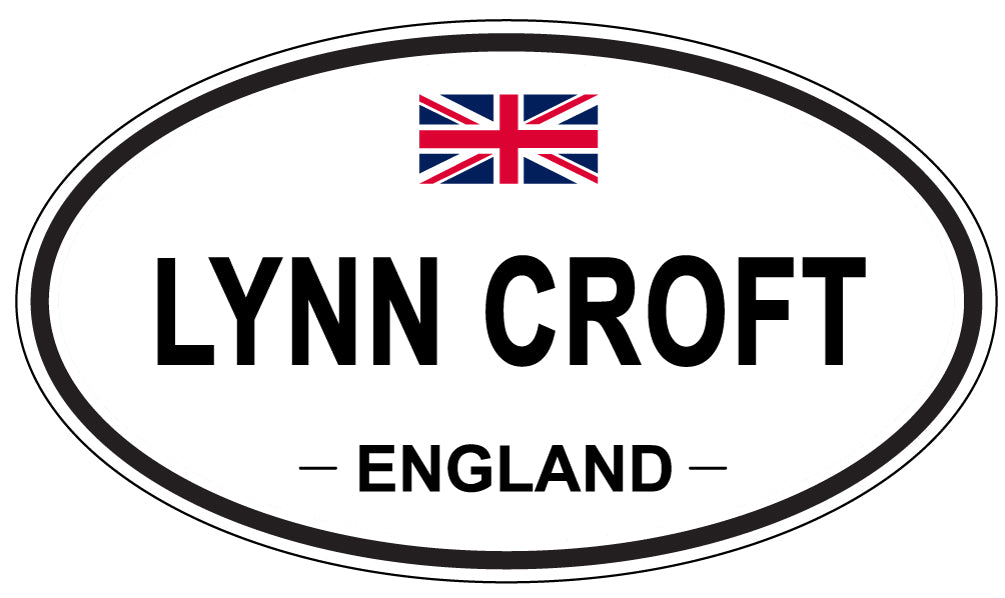 LYNN CROFT, ENGLAND - Oval Sticker