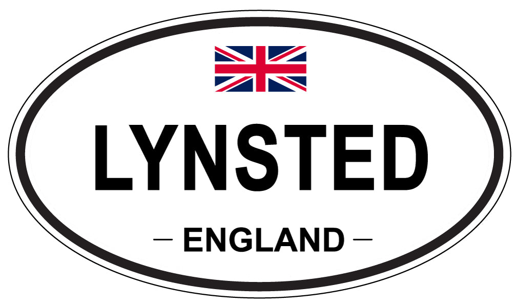 LYNSTED, ENGLAND - Oval Sticker