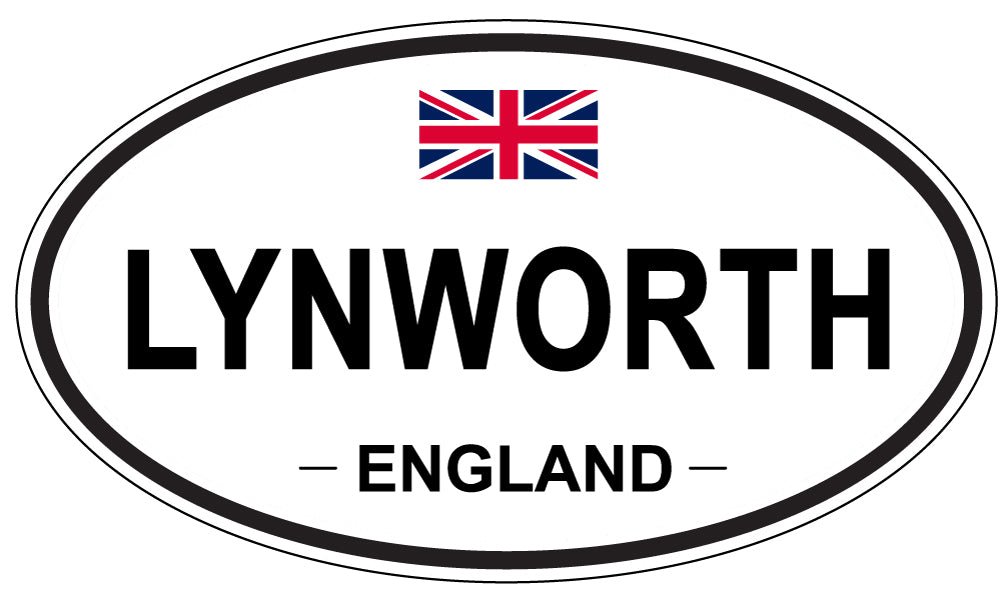 LYNWORTH, ENGLAND - Oval Sticker