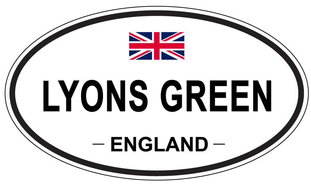 LYONS GREEN, England - Oval Magnet