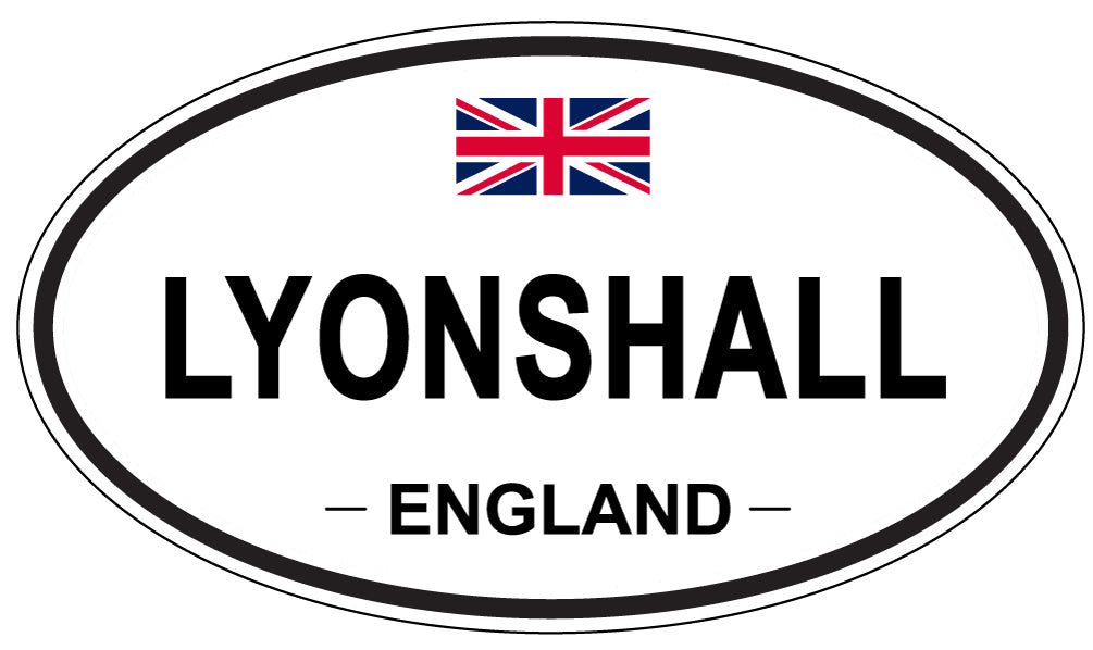 LYONSHALL, ENGLAND - Oval Sticker
