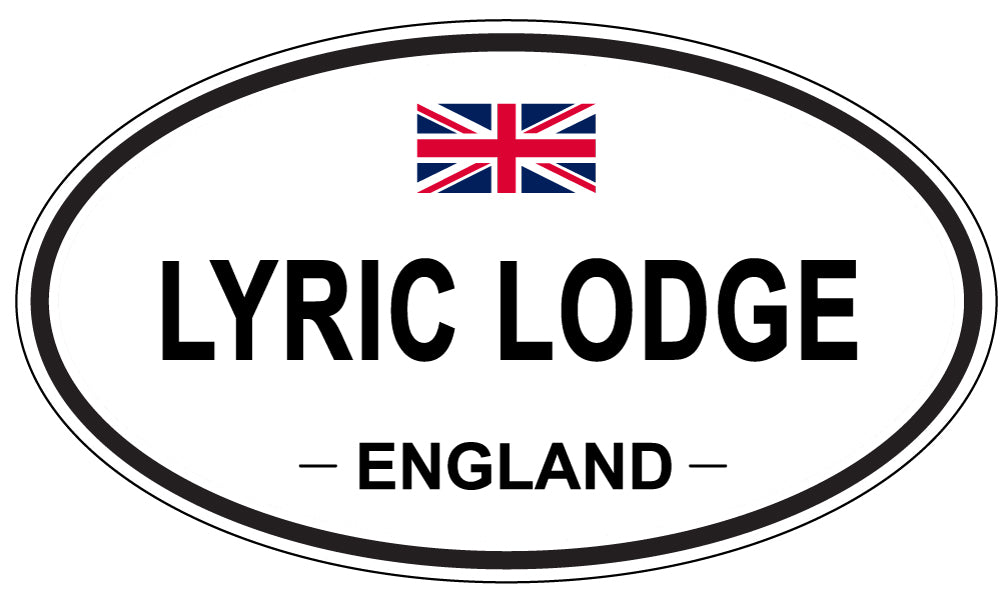 LYRIC LODGE, England - Oval Magnet