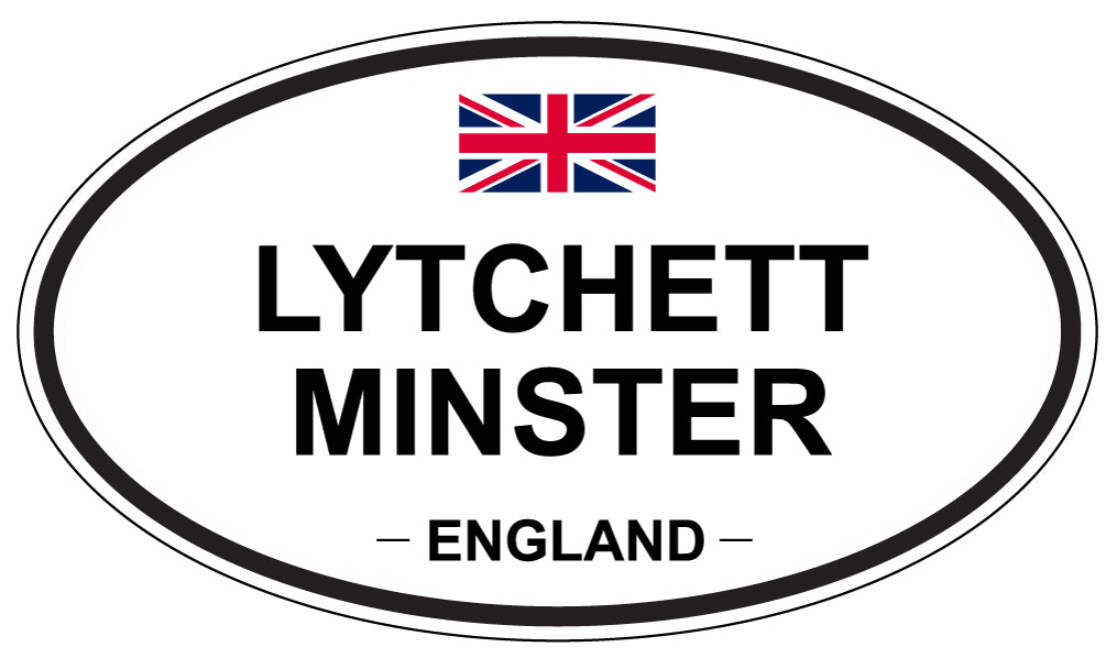 LYTCHETT MINSTER, ENGLAND - Oval Sticker