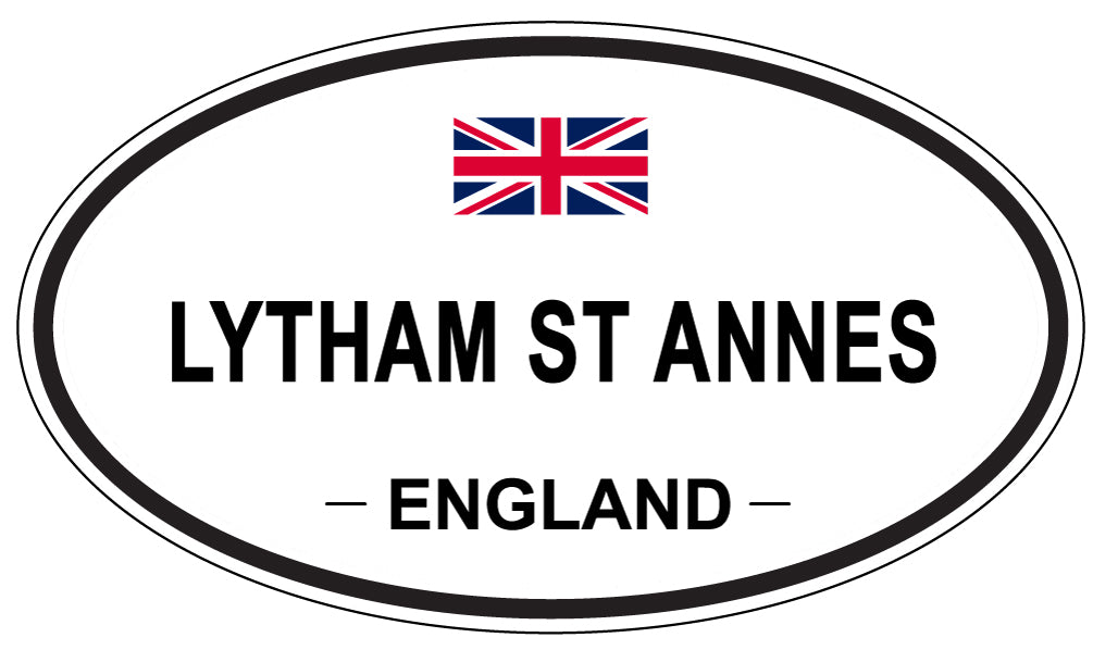 LYTHAM ST ANNES, ENGLAND - Oval Sticker