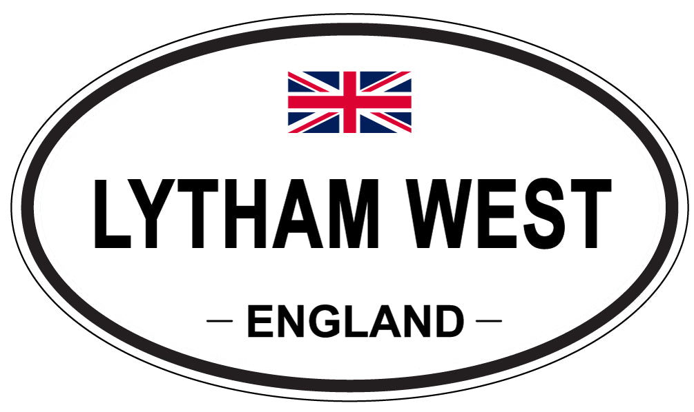 LYTHAM WEST, ENGLAND - Oval Sticker