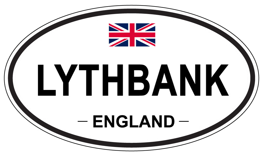 LYTHBANK, ENGLAND - Oval Sticker