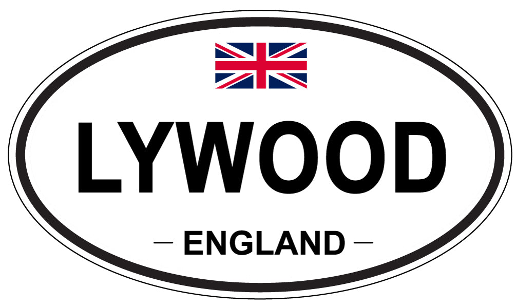 LYWOOD, ENGLAND - Oval Sticker