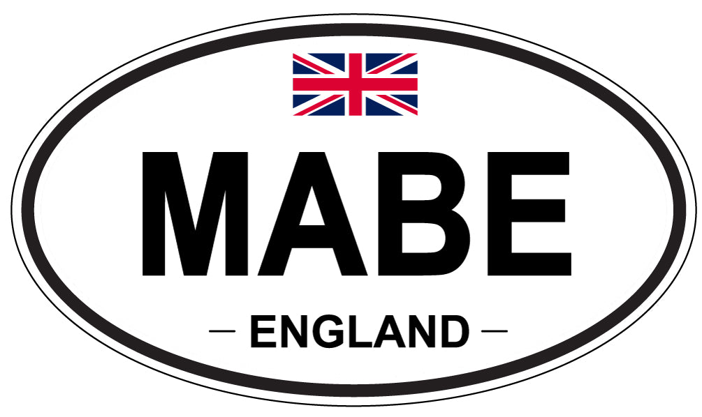 MABE, England - Oval Magnet