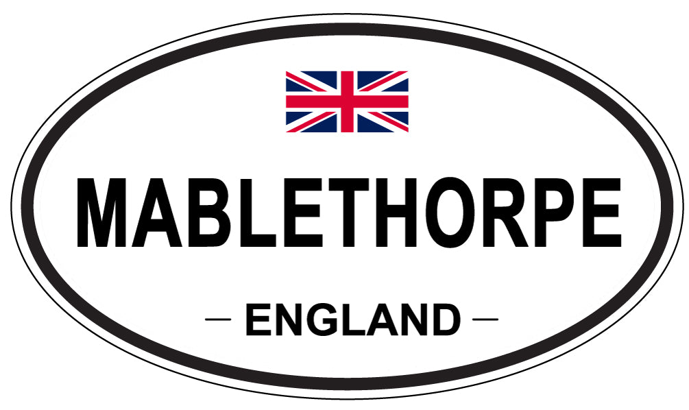 MABLETHORPE, ENGLAND - Oval Sticker