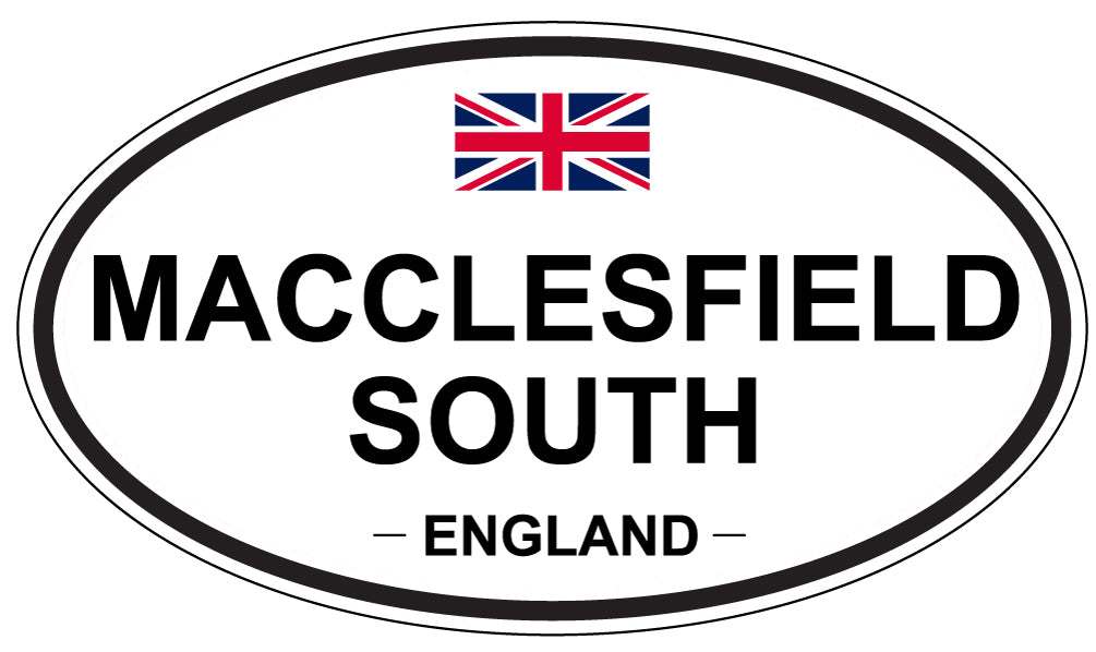 MACCLESFIELD SOUTH, England - Oval Magnet