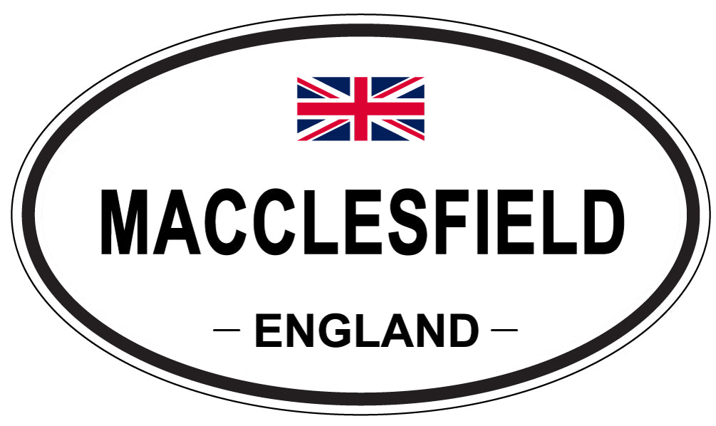 MACCLESFIELD, ENGLAND - Oval Sticker