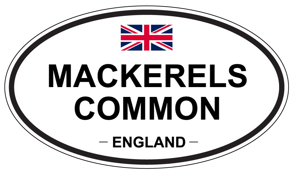 MACKERELS COMMON, England - Oval Magnet