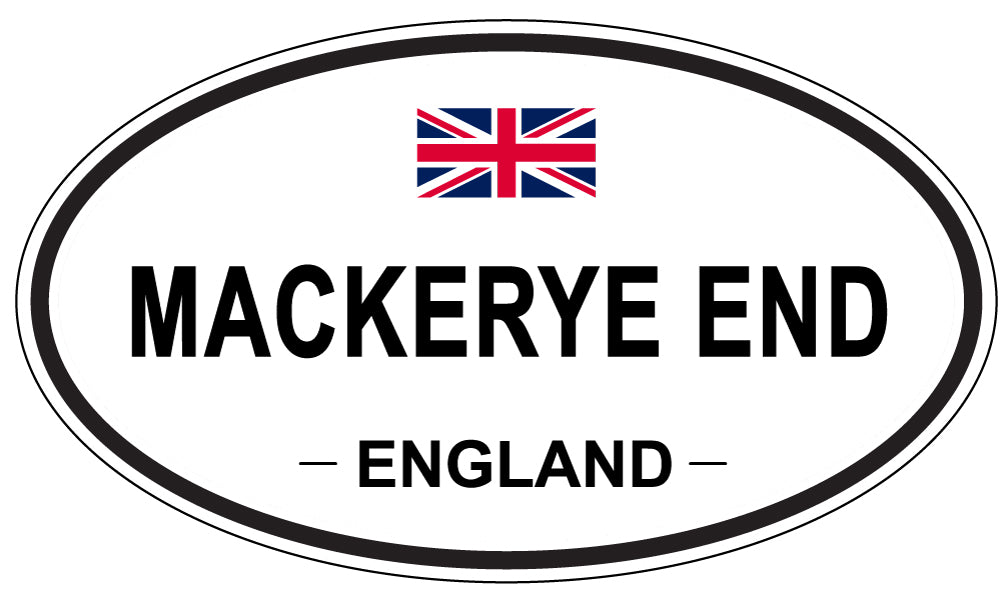 MACKERYE END, ENGLAND - Oval Sticker