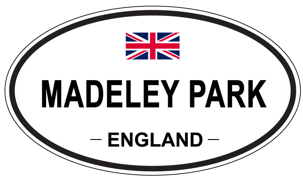 MADELEY PARK, ENGLAND - Oval Sticker