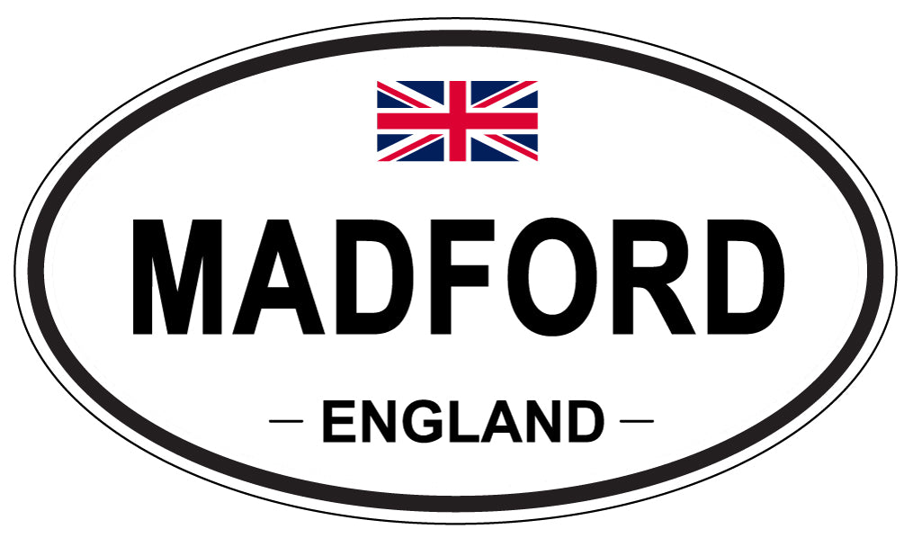 MADFORD, England - Oval Magnet