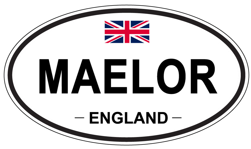 MAELOR, England - Oval Magnet