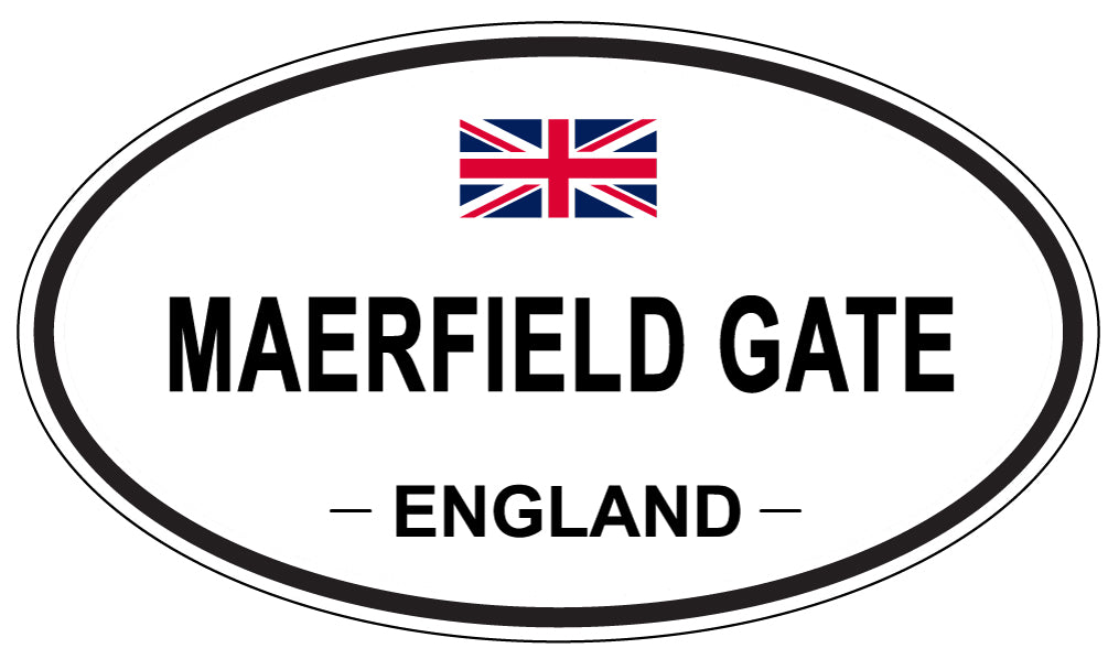 MAERFIELD GATE, England - Oval Magnet