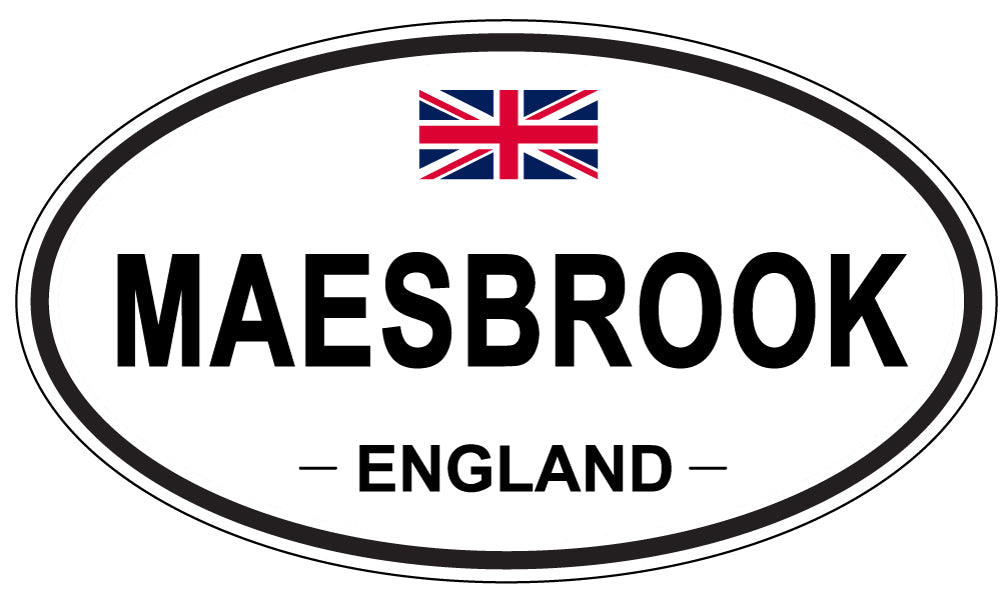MAESBROOK, England - Oval Magnet