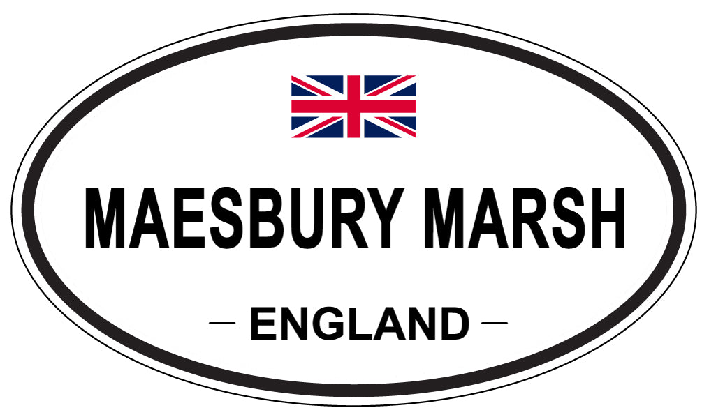 MAESBURY MARSH, ENGLAND - Oval Sticker