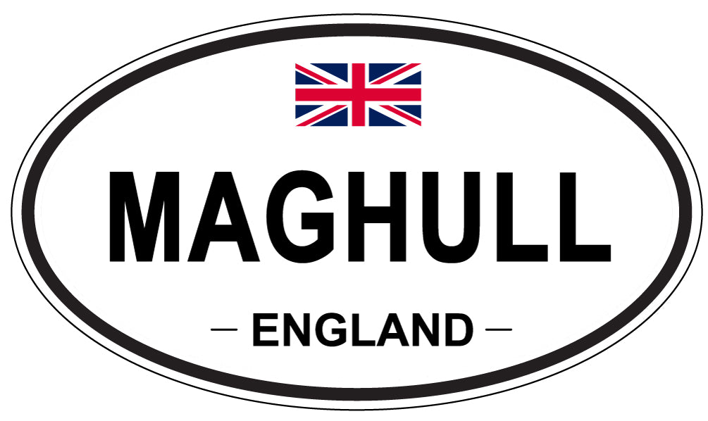 MAGHULL, ENGLAND - Oval Sticker