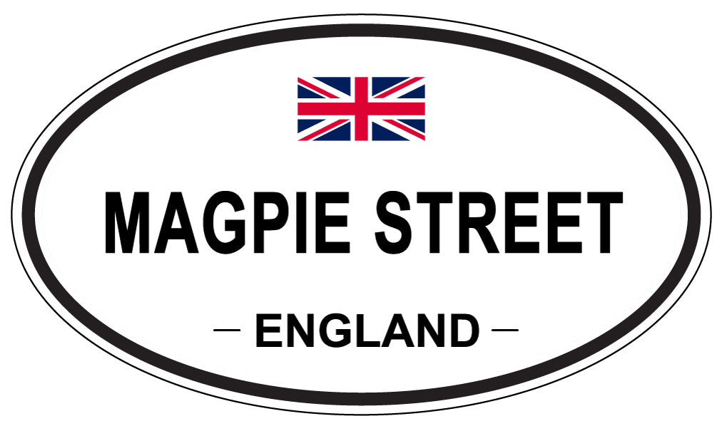 MAGPIE STREET, England - Oval Magnet