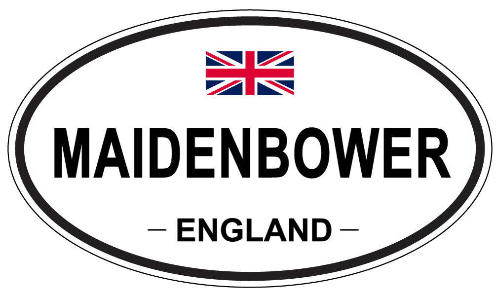 MAIDENBOWER, England - Oval Magnet