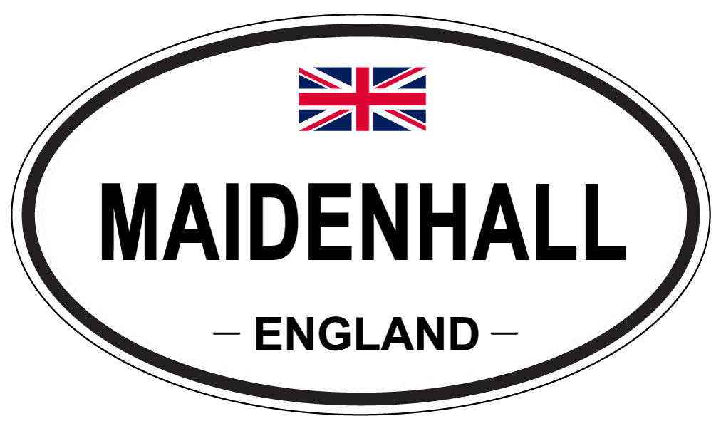 MAIDENHALL, ENGLAND - Oval Sticker