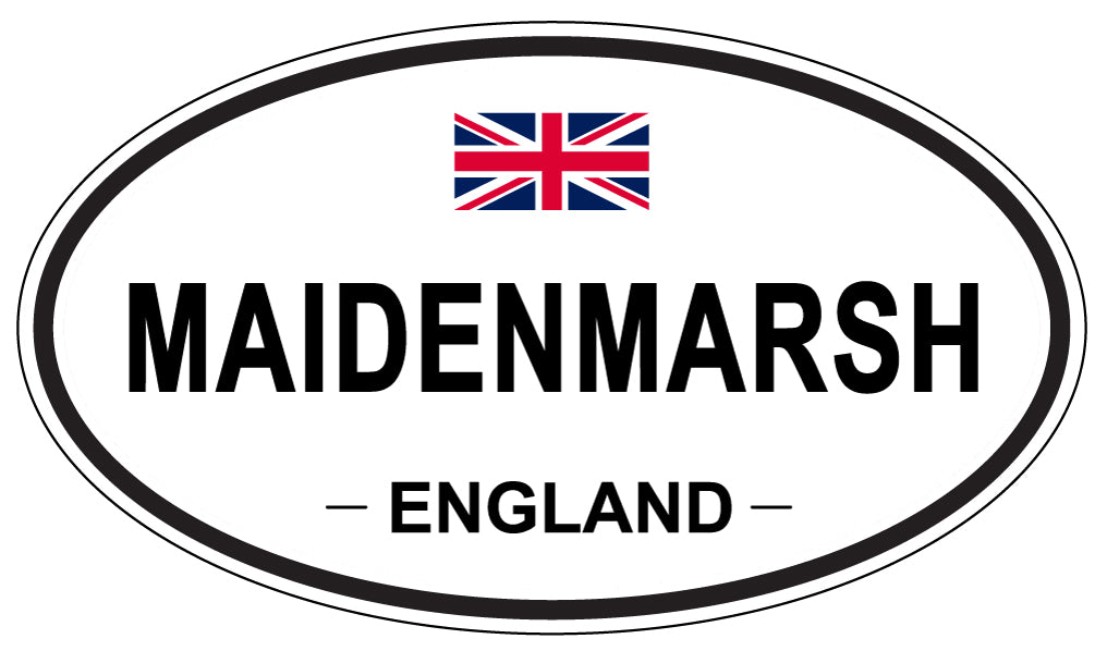 MAIDENMARSH, ENGLAND - Oval Sticker