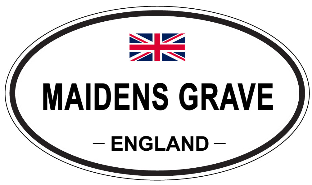 MAIDENS GRAVE, England - Oval Magnet