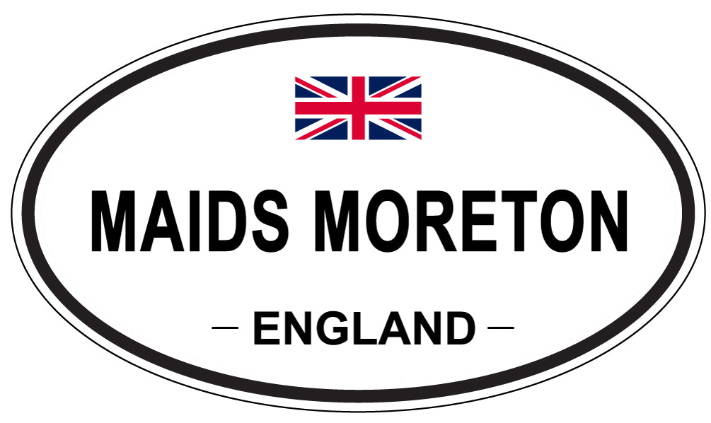 MAIDS MORETON, England - Oval Magnet