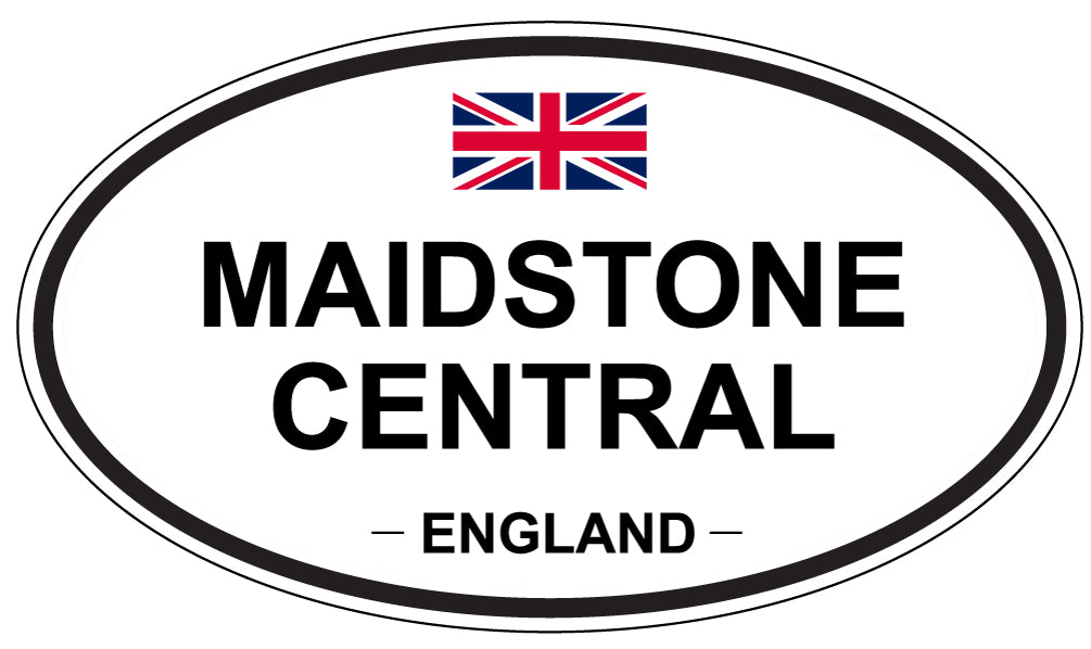 MAIDSTONE CENTRAL, England - Oval Magnet