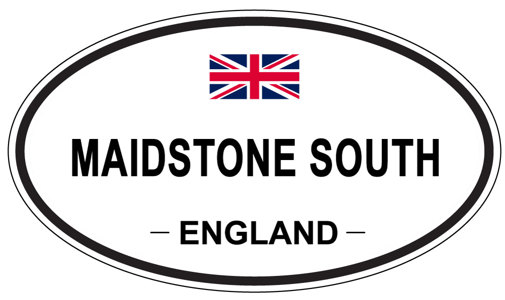 MAIDSTONE SOUTH, England - Oval Magnet