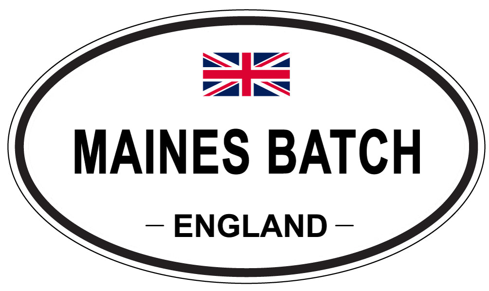 MAINES BATCH, England - Oval Magnet