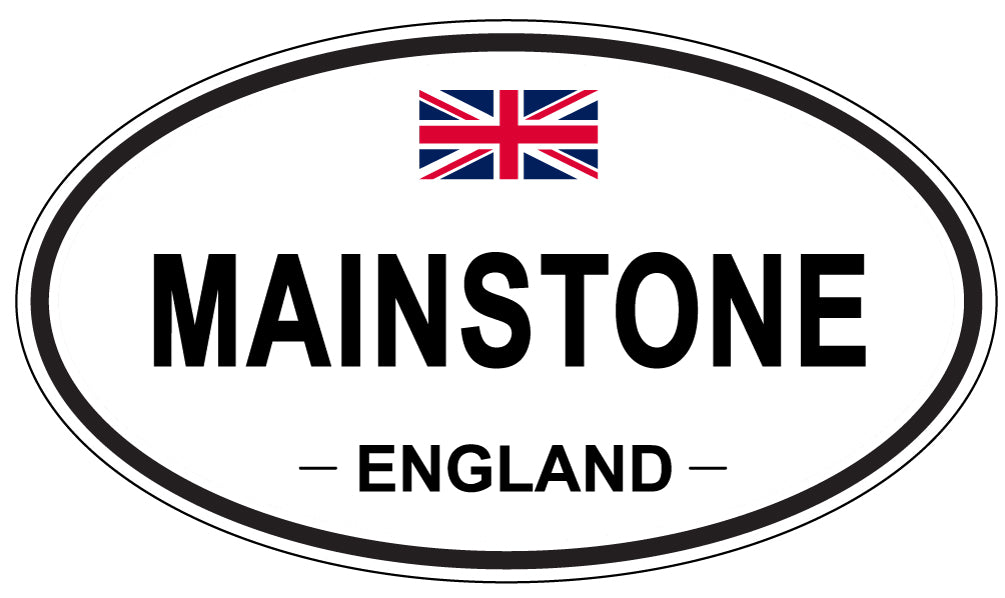 MAINSTONE, England - Oval Magnet