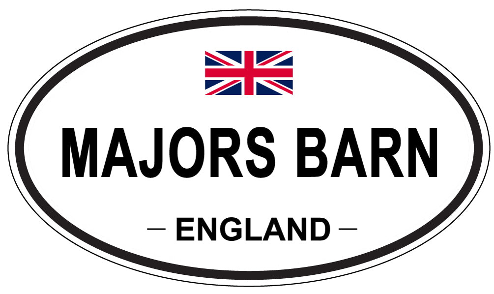 MAJORS BARN, England - Oval Magnet