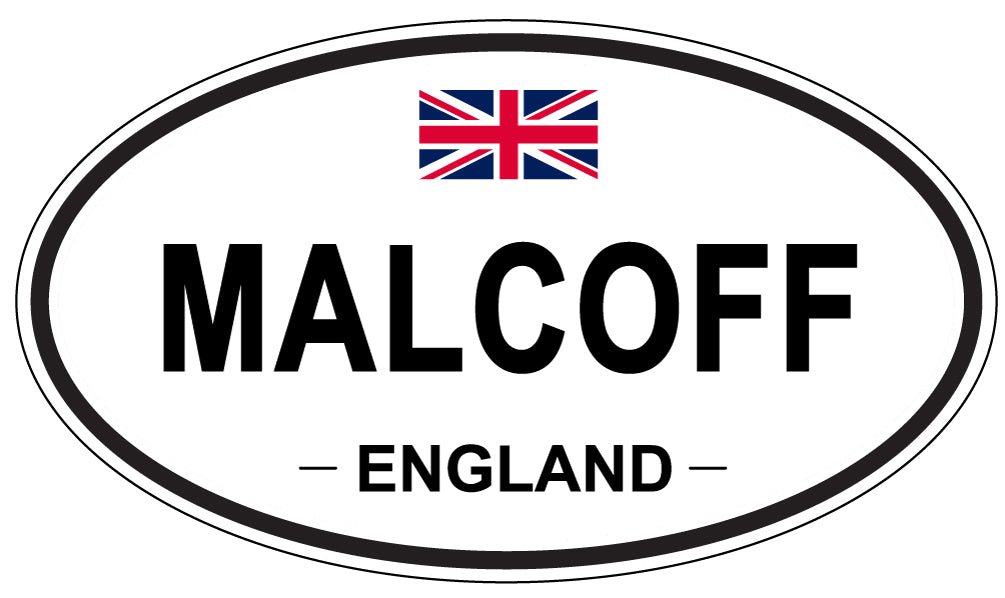 MALCOFF, England - Oval Magnet