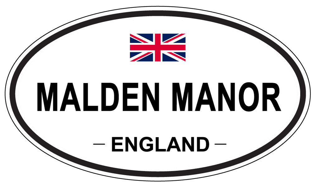 MALDEN MANOR, England - Oval Magnet