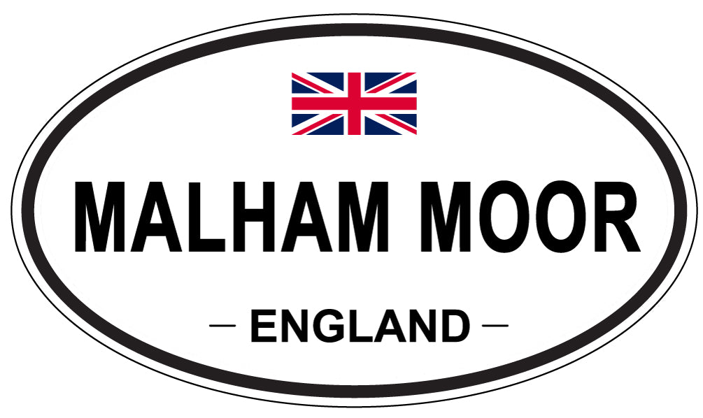 MALHAM MOOR, ENGLAND - Oval Sticker