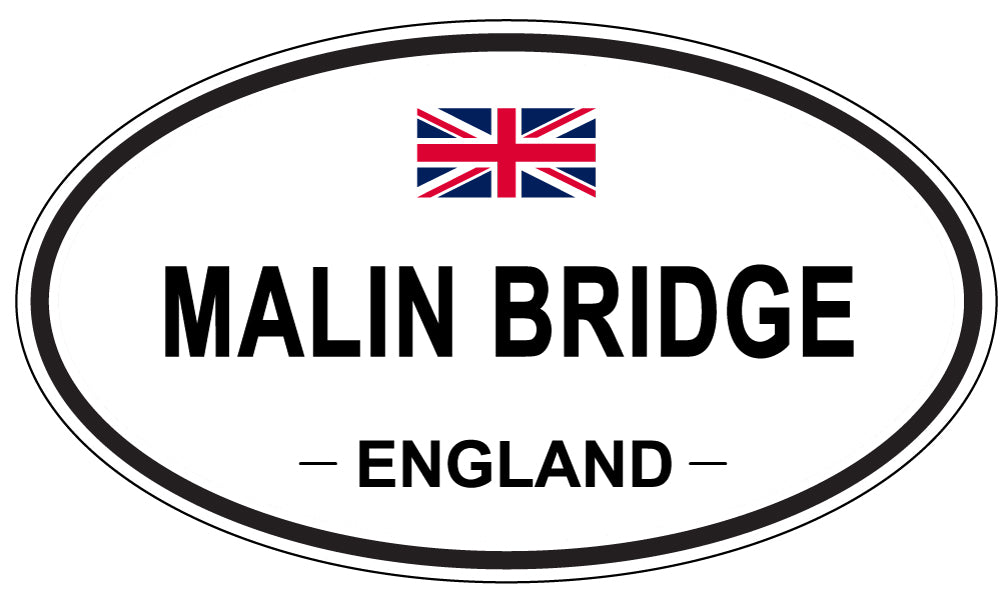 MALIN BRIDGE, ENGLAND - Oval Sticker