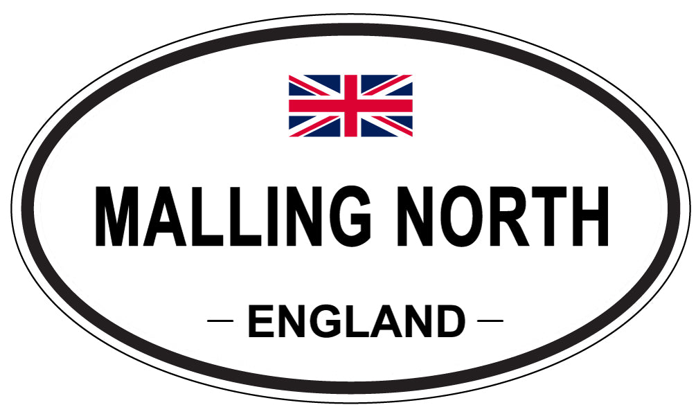 MALLING NORTH, England - Oval Magnet