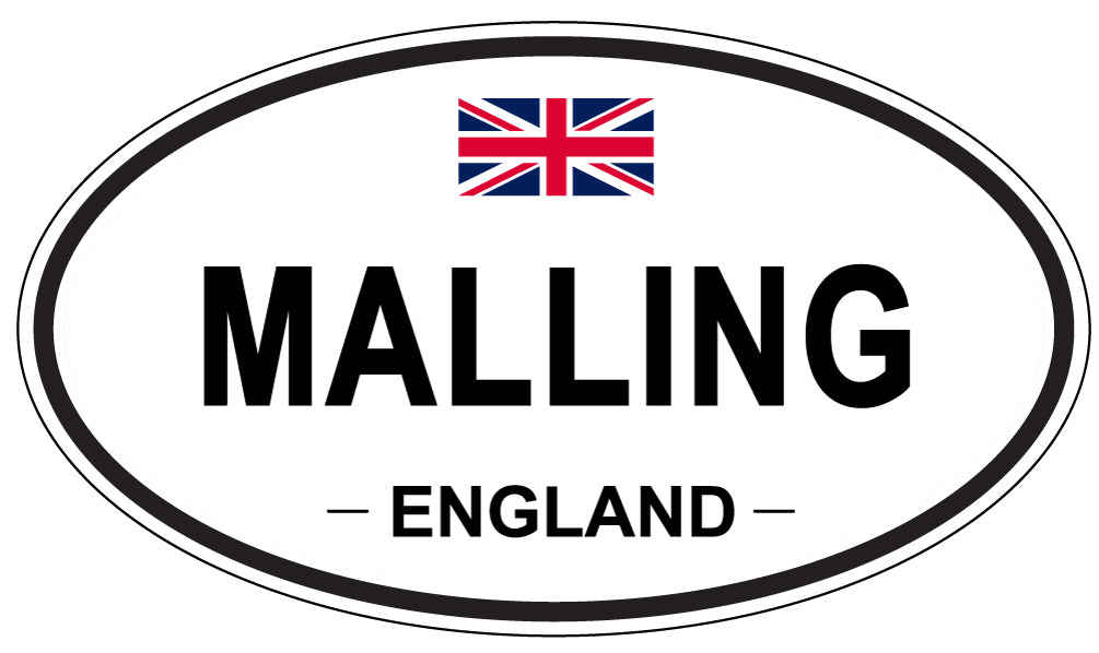 MALLING, England - Oval Magnet