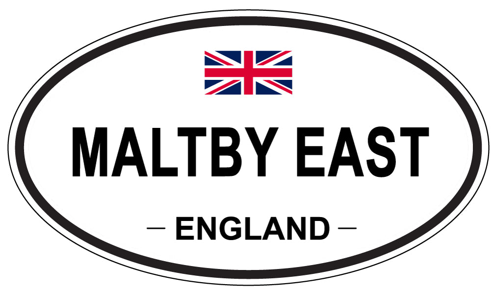 MALTBY EAST, ENGLAND - Oval Sticker